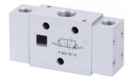 Pneumatically operated 3/2 valve single-sided impulse G 1/4" double pilot dominates port 12