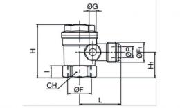 Tekening terugslagklep compresso