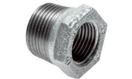 Galvanized steel - Reducer rings with consiche external and BSP internal thread