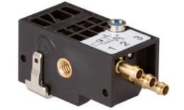 Pneumatic position detector for round cylinders
