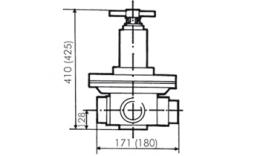Druckregler, Kv-Wert 21 m³-h, 25000 l-min Zeichnung