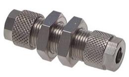 Shot feed-through coupling - Brass nickel-plated