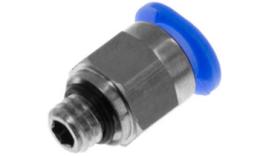 Rechte push-in inschroefkoppeling, 6mm, M6, mini