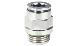 SPC Push-in straight coupling, straight thread