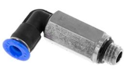 Acoplamento aparafusado push-in de joelho longo com O-ring, 4mm, M7, mini