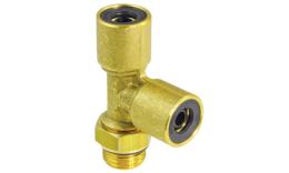 Truck fitting parallel vertical T male thread