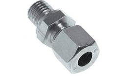 Straight screw-in compression fittings with gas thread Galvanized steel