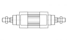 ICPPTR Ciylinder ISO15552 Continuous piston rod