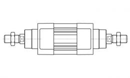 ICPPTR Ciylinder ISO15552 Continuous piston rod