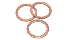 5 piece Copper Sealing Ring Copper Gasket Size 4x8x1 mm Din 7603 form a 