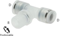 T-Schrauben-Fittings Push-in, PP