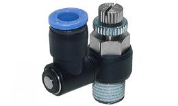 Throttling check valves, straight shape, standard