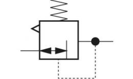 Symbool Inline-drukregelaar