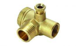 Terugslagklep voor compressor  male G 1/2" - G3/8 " female