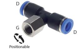 T opschroefkoppeling - afmetingen