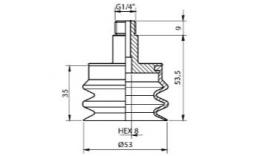 VF55 drawing suction cup