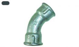 Knee 45 steel galvanized inner thread - iron