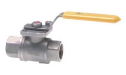 2-piece stainless steel ball valves for oxygen up to 20 bar