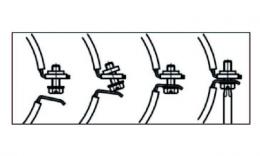 aplicação de abraçadeira para tubos ST