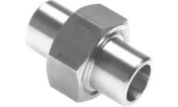 Three-part couplings with welding end-conical stainless steel