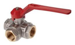 3-way ball valves up to 55 bar Inside-Inside