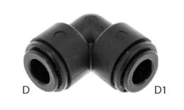 Zaczep kolanowy wciskany do żywności - wymiary Zaczep kolanowy wciskany do żywności - wymiary