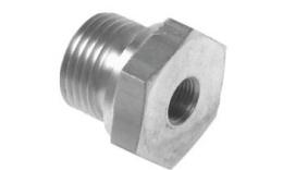 Hydraulic thread reduction with straight stainless steel inner and outer thread