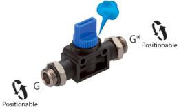 3-2 way valve with cylindrical external thread - dimensions 3-2 way valve with cylindrical external thread - dimensions