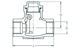 Check valves, metal sealing up to 16 bar.