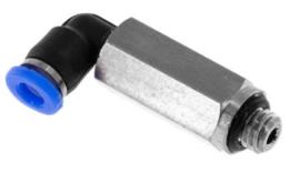 Acoplamento push-in de joelho longo com O-ring, 3mm, M5, mini