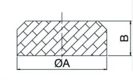 rubber terugslagklep voor compressor tekening