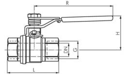Ball valves with recoil spring Drawing