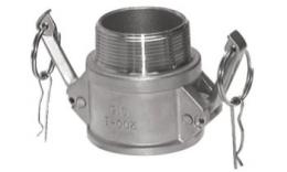 Quick couplings with external wire, type B, stainless steel