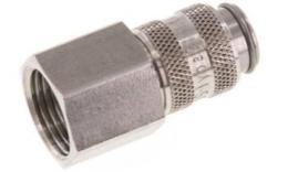 Quick coupling NW 5 with internal thread stainless steel 1.4404