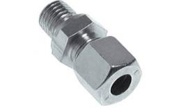 Straight screw-in compression fittings with gasket elastomer gasket Steel galvanized