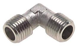Knee with external thread Nickel-plated brass