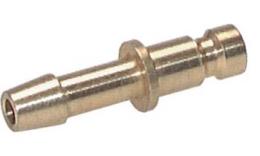 Plug-in nipple NW 2.7 with hose tail Brass
