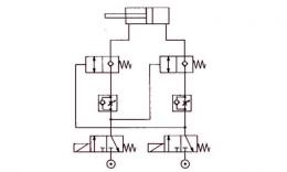 Pneumatically operated check valves - stop valves, MSV drawing