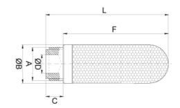Plastic silencers - drawing