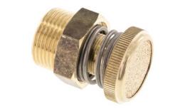 Smoorgeluiddemper G 3/4", messing, kartelschroef