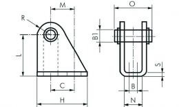 Bearing block drawing