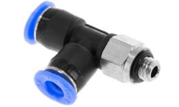 Złączka śrubowa L z O-ringiem, 4mm, M5, mini
