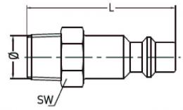 Drawing insert outside wire