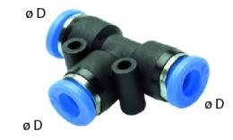 T push-in fittings for inch of hose