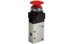 3/2 mechanically operated valve with mushroom button