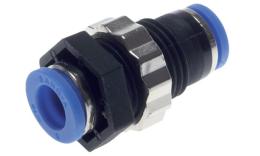 Plastic bulkhead coupling insert