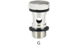 Banjo wood single, male thread - size