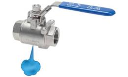 2-piece stainless steel ball valves with vent to 16 bar