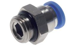 Straight screw-in coupling with O-ring