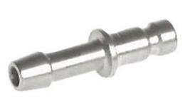 Plug-in nipple NW 2.7 with hose tail stainless steel